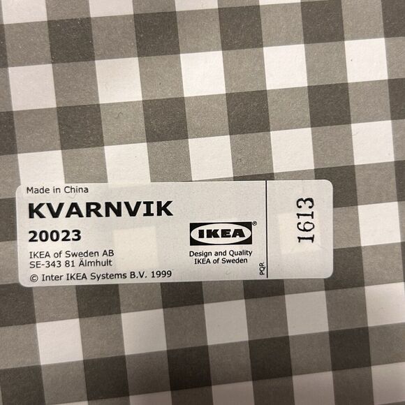 (2) IKEA KVARNVIK Round‎ Nesting Storage Boxes Lids Gray Fabric  20023  1613 - Picture 3 of 8